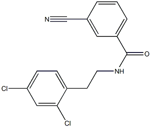 3-cyano-N-[2-(2,4-dichlorophenyl)ethyl]benzamide Structure