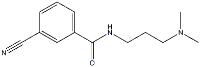 3-cyano-N-[3-(dimethylamino)propyl]benzamide Structure
