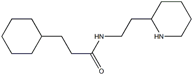 3-cyclohexyl-N-[2-(piperidin-2-yl)ethyl]propanamide Structure