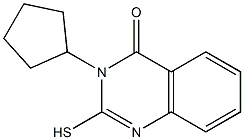 3-cyclopentyl-2-sulfanyl-3,4-dihydroquinazolin-4-one Structure