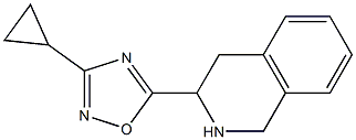 3-cyclopropyl-5-(1,2,3,4-tetrahydroisoquinolin-3-yl)-1,2,4-oxadiazole Structure