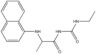 3-ethyl-1-[2-(naphthalen-1-ylamino)propanoyl]urea Structure