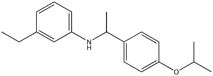 3-ethyl-N-{1-[4-(propan-2-yloxy)phenyl]ethyl}aniline Structure