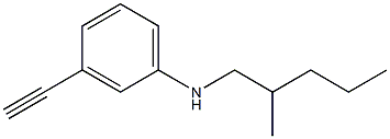 3-ethynyl-N-(2-methylpentyl)aniline 구조식 이미지