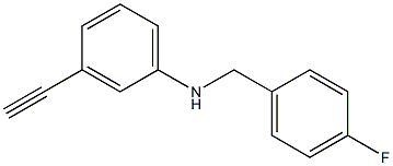 3-ethynyl-N-[(4-fluorophenyl)methyl]aniline 구조식 이미지