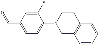 3-fluoro-4-(1,2,3,4-tetrahydroisoquinolin-2-yl)benzaldehyde 구조식 이미지