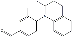 3-fluoro-4-(2-methyl-1,2,3,4-tetrahydroquinolin-1-yl)benzaldehyde 구조식 이미지