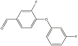 3-fluoro-4-(3-fluorophenoxy)benzaldehyde Structure
