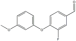 3-fluoro-4-(3-methoxyphenoxy)benzaldehyde Structure