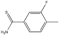 3-fluoro-4-methylbenzenecarbothioamide 구조식 이미지