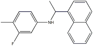 3-fluoro-4-methyl-N-[1-(naphthalen-1-yl)ethyl]aniline Structure