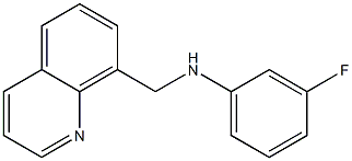 3-fluoro-N-(quinolin-8-ylmethyl)aniline Structure