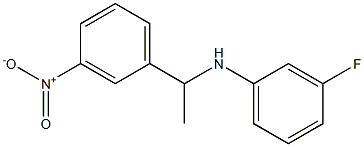 3-fluoro-N-[1-(3-nitrophenyl)ethyl]aniline Structure