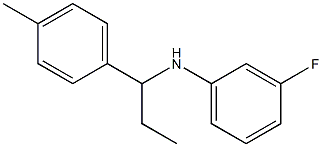 3-fluoro-N-[1-(4-methylphenyl)propyl]aniline Structure