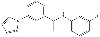 3-fluoro-N-{1-[3-(1H-1,2,3,4-tetrazol-1-yl)phenyl]ethyl}aniline 구조식 이미지