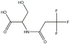 3-hydroxy-2-[(3,3,3-trifluoropropanoyl)amino]propanoic acid Structure