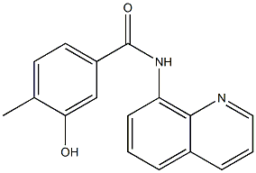 3-hydroxy-4-methyl-N-(quinolin-8-yl)benzamide 구조식 이미지
