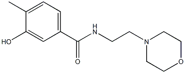 3-hydroxy-4-methyl-N-[2-(morpholin-4-yl)ethyl]benzamide Structure