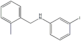 3-iodo-N-[(2-methylphenyl)methyl]aniline 구조식 이미지