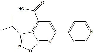 3-isopropyl-6-pyridin-4-ylisoxazolo[5,4-b]pyridine-4-carboxylic acid 구조식 이미지