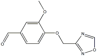 3-methoxy-4-(1,2,4-oxadiazol-3-ylmethoxy)benzaldehyde Structure