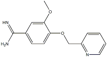 3-methoxy-4-(pyridin-2-ylmethoxy)benzenecarboximidamide Structure