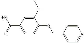 3-methoxy-4-(pyridin-4-ylmethoxy)benzenecarbothioamide Structure