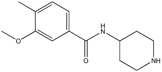 3-methoxy-4-methyl-N-(piperidin-4-yl)benzamide 구조식 이미지