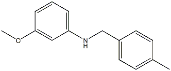 3-methoxy-N-[(4-methylphenyl)methyl]aniline 구조식 이미지