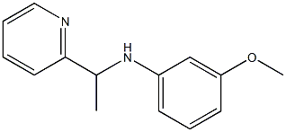 3-methoxy-N-[1-(pyridin-2-yl)ethyl]aniline Structure