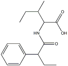 3-methyl-2-(2-phenylbutanamido)pentanoic acid 구조식 이미지