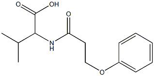 3-methyl-2-(3-phenoxypropanamido)butanoic acid Structure