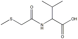 3-methyl-2-[2-(methylsulfanyl)acetamido]butanoic acid 구조식 이미지