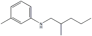 3-methyl-N-(2-methylpentyl)aniline Structure