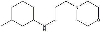 3-methyl-N-[3-(morpholin-4-yl)propyl]cyclohexan-1-amine 구조식 이미지