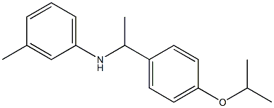 3-methyl-N-{1-[4-(propan-2-yloxy)phenyl]ethyl}aniline Structure