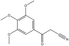 3-oxo-3-(3,4,5-trimethoxyphenyl)propanenitrile Structure
