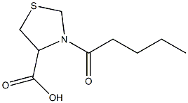 3-pentanoyl-1,3-thiazolidine-4-carboxylic acid 구조식 이미지