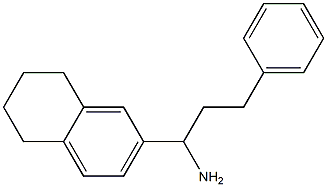 3-phenyl-1-(5,6,7,8-tetrahydronaphthalen-2-yl)propan-1-amine 구조식 이미지