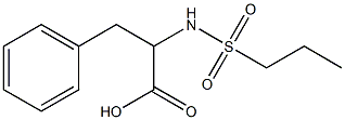 3-phenyl-2-[(propylsulfonyl)amino]propanoic acid Structure