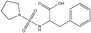 3-phenyl-2-[(pyrrolidine-1-sulfonyl)amino]propanoic acid 구조식 이미지