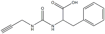 3-phenyl-2-{[(prop-2-ynylamino)carbonyl]amino}propanoic acid 구조식 이미지