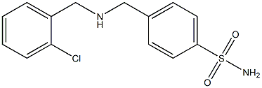 4-({[(2-chlorophenyl)methyl]amino}methyl)benzene-1-sulfonamide Structure