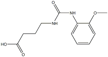 4-({[(2-methoxyphenyl)amino]carbonyl}amino)butanoic acid Structure