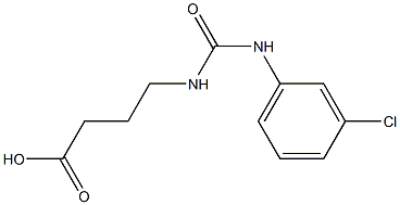 4-({[(3-chlorophenyl)amino]carbonyl}amino)butanoic acid Structure