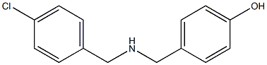 4-({[(4-chlorophenyl)methyl]amino}methyl)phenol Structure