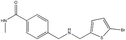 4-({[(5-bromothiophen-2-yl)methyl]amino}methyl)-N-methylbenzamide 구조식 이미지