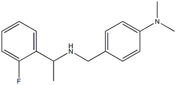 4-({[1-(2-fluorophenyl)ethyl]amino}methyl)-N,N-dimethylaniline Structure