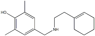 4-({[2-(cyclohex-1-en-1-yl)ethyl]amino}methyl)-2,6-dimethylphenol Structure