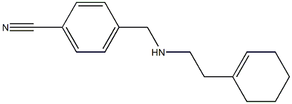 4-({[2-(cyclohex-1-en-1-yl)ethyl]amino}methyl)benzonitrile 구조식 이미지